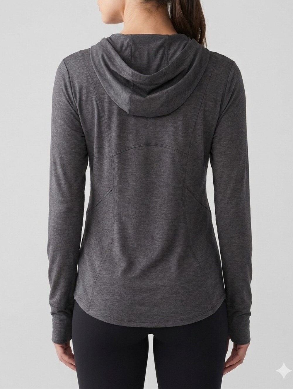 Gray Long-Sleeve Cowl Neck Pullover 90 DEGREE By, Reflex - Picture 2 of 3